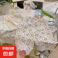 25夏季新款女童花邊外穿褲子女孩休閑寬松防蚊褲寶寶韓版洋氣褲88 KX7【花邊褲】-花環(huán)盛夏 160 碼（建議身高140-150cm）