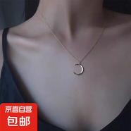 2025新款小眾設(shè)計(jì)月亮項(xiàng)鏈女潮鎖骨鏈短款網(wǎng)紅簡(jiǎn)約氣質(zhì)冷淡風(fēng)韓版 金色