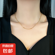 簡約圓珠蛇骨鏈項鏈女韓版短款素鏈裸鏈鎖骨鏈ins網(wǎng)紅鈦鋼飾品 圓珠蛇骨鏈項鏈（A568）