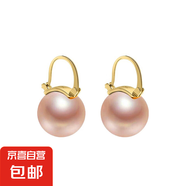 Ins復古大珍珠澳白耳環(huán)小眾輕奢氣質(zhì)高級感氣質(zhì)仿珍珠百搭耳扣 香檳色