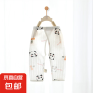 【貝樂咿夏季開襠褲】嬰兒開襠褲春夏寶寶秋褲魔術貼開檔夏季A類 白熊貓#5283 59