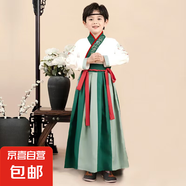 漢服女童夏季薄款唐裝襦裙中國風兒童女古裝超仙小女孩連衣裙夏裝 鹿蘭澤男款長袖 150