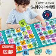 看圖識(shí)字書幼兒早教寶寶拼圖書漢字啟蒙認(rèn)知卡片兒童進(jìn)階益智玩具 3階日常-75個(gè)字【3合1拼圖書】