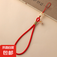 菩提招財(cái)貓手機(jī)鏈?zhǔn)滞笫綊戽湹鯄嫆旒路纴G防摔手機(jī)殼U盤(pán)掛繩 紅色-長(zhǎng)款