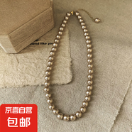 法式復(fù)古高級感珍珠項鏈時尚小眾百搭毛衣鏈輕奢個性設(shè)計感項飾女 2#項鏈-香檳色（8mm）