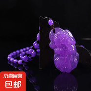 新品貔貅吊墜葫蘆如意平安扣仿蜜蠟紫色水滴情侶百搭項(xiàng)鏈毛衣鏈 單貔貅