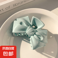 【銷量過(guò)萬(wàn)】發(fā)量多冰透藍(lán)發(fā)抓新款后腦勺抓夾氛圍感鯊魚夾 2#藍(lán)色蝴蝶結(jié)