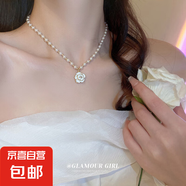 韓國氣質(zhì)愛心蝴蝶珍珠流蘇項鏈小眾時尚高級感鎖骨鏈百搭項飾批發(fā) 20#項鏈-金色（真金電鍍）