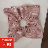 蘇純復古油畫少女雙層立體蓬松發(fā)圈發(fā)繩大腸圈法式高級感日常溫柔 方巾-粉色發(fā)圈 1個