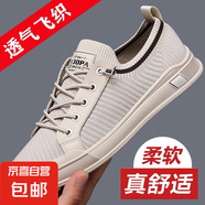 2025春夏季透氣網(wǎng)男鞋休閑運(yùn)動(dòng)鞋新款百搭耐磨男士潮鞋時(shí)尚飛織款 KS-T610米色 【網(wǎng)面鞋】 40 標(biāo)準(zhǔn)運(yùn)動(dòng)碼