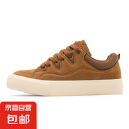 【阿瑪尼制造商】KGSKWO新款潮流時(shí)尚牛仔布情侶復(fù)古低幫鞋 駝色 單層 44 (270mm)