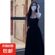 新品2025新款爆款連衣裙慵懶風(fēng)原宿風(fēng)高級感bf港風(fēng)vibe風(fēng)情侶裝潮 黑色 2XL