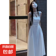 新品2025新款爆款連衣裙慵懶風(fēng)原宿風(fēng)高級感bf港風(fēng)vibe風(fēng)情侶裝潮 白色 L
