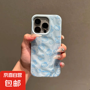 蘋果手機殼卡通可愛凱蒂貓適用蘋果iPhone16pro/15ProMax手機殼13/12/11軟xs/xr防摔7/8plus/xsmax 隕石紋-藍色-藍凱蒂貓MQ411 IPHONE 14 PRO 
