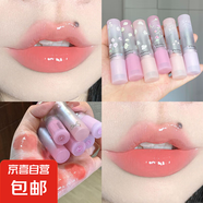 Cappuvini花漾碟語唇蜜鏡面唇釉嘟嘟唇水光持妝不易沾杯素顏日常 04#蜜桃奶杏色
