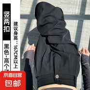 【垂墜不起皺】黑色西裝褲女褲子高級(jí)感垂感直筒西褲休閑窄版 黑色-高個(gè)子 3XL 推薦【131-140斤】