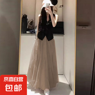 網(wǎng)紗半身裙女2025夏季新款高腰顯瘦a字長(zhǎng)裙垂感大擺仙女裙蓬蓬裙 1305【香檳色】 均碼 【裙長(zhǎng)85cm】