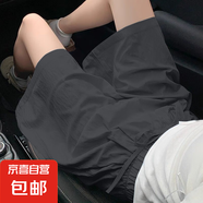 【寬松速干】2025新款女裝高級感夏季冰絲短褲女士褲子夏季休閑褲 K01-深灰色 2XL 建議135-145斤