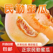 【香甜蜜瓜】正宗民勤蜜瓜頭茬新鮮黃河沙漠甜瓜應季水果整箱包郵 蜜瓜帶箱8-10斤