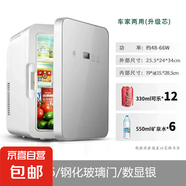 SAST先科車載家兩用冰箱家用寢室學(xué)生制冷單人宿舍小型冰箱冷藏 數(shù)顯銀 車家兩用 16L