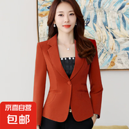 小西裝外套女2025春季韓版修身百搭長(cháng)袖休閑小個(gè)子西服上衣 單件咖啡色外套 （9962） L