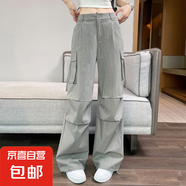時尚工裝褲潮流街頭美式日常百搭休閑運(yùn)動風(fēng)顯瘦2025辣妹風(fēng)跳舞 灰色 L