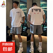 稻草人（MEXICAN）【索羅娜】夏季新款300斤設(shè)計(jì)感圓領(lǐng)寬松百搭短 S45白色【T恤】 XL