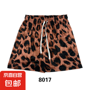 美式潮牌寬松數(shù)碼滿印logo速干短褲運動籃球透氣短褲不過膝LNF 8017-豹紋 XS -80-100斤