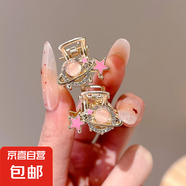 珍珠蝴蝶結抓夾女后腦勺半扎發(fā)發(fā)夾氣質鯊魚夾發(fā)卡小號夾子頭飾 婉戀2件