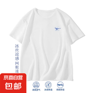 男士冰絲網(wǎng)眼t恤男夏季2025款男生速干衣服涼感運(yùn)動(dòng)短袖SJ 網(wǎng)眼t小魚(yú)白色 L