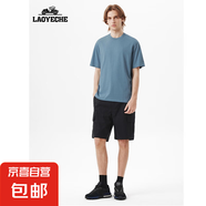 LAOYECHE【7A抗菌冰棉涼感】男情侶款寬松T恤FS 藍色 XL （建議140-160斤）