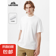 LAOYECHE【7A抗菌冰棉涼感】男情侶款寬松T恤FS 白色 L （建議120-140斤）