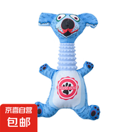 【京東快遞】寵物玩具牛津布卡通狗狗磨牙解悶發(fā)聲動(dòng)物造型玩具 17*26cm 藍(lán)色