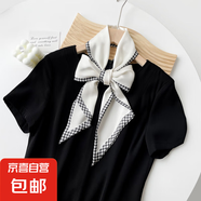 夏季飄帶長條小絲巾批發(fā)帶腰帶女韓系領巾發(fā)帶百搭高級感圍巾定制 P45036-白色 飄帶14*145cm