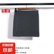 春夏新款百搭緊身顯瘦性感修身包臀裙女跨境女裝高腰防走光半身裙 深灰色 均碼