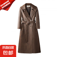 皮風(fēng)衣女2025年春秋新款中長(zhǎng)款過(guò)膝復(fù)古時(shí)尚氣質(zhì)百搭顯瘦皮衣外套 焦糖色【都市佳人】 2XL