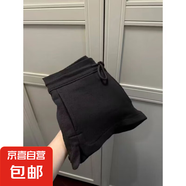 闊腿運(yùn)動(dòng)短褲女夏季高腰寬松顯瘦褲子外穿百搭休閑熱褲褲衩 黑色 L