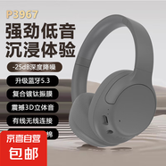 【京東物流】真降噪耳機(jī)頭戴式主動降噪超長續(xù)航無線藍(lán)牙耳機(jī)重低音 灰色