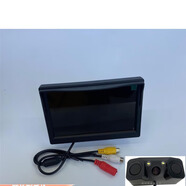 車載倒車?yán)走_(dá)三合一可視倒車?yán)走_(dá)攝像頭 倒車影像一體機 蜂鳴報警 5寸臺式顯示器+三合一雷達(dá)攝像