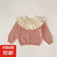 2025秋裝新款嬰幼兒百搭女寶寶復(fù)古蕾絲花邊短裙半身洋氣可愛短裙 珍珠粉 100