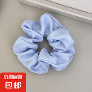 蘇純韓國歐尼新款藍色系波點(diǎn)學(xué)院發(fā)圈百搭通勤感大腸發(fā)圈純色組合 藍色發(fā)圈 1個(gè)