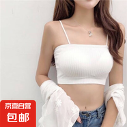 【1-3件裝】韓版吊帶背心女學(xué)生打底無(wú)鋼圈裹胸內(nèi)衣女抹胸式文胸 【1件裝】白色 L 【100-125斤】