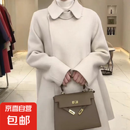 早秋呢子斗篷外套女中長款秋冬裝新款韓版氣質(zhì)小個(gè)子披肩毛呢大衣 B2140#-白色 2XL 【132-145斤】
