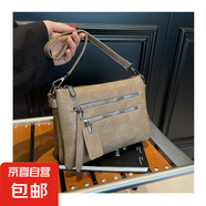 跨境2025女包時(shí)尚單肩包韓版斜挎包手提包功能女包大容量包通勤包 卡其
