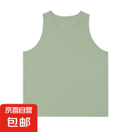 火龍果色別致小背心女夏季坎肩寬松中長款無袖t恤外穿內(nèi)搭上衣潮 T003-豆綠色 XL