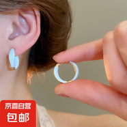 銀針滴油郁金香花朵流蘇耳環(huán)春夏2025新款耳釘小眾高級感耳飾批發(fā) 24#銀針-金色-藍色