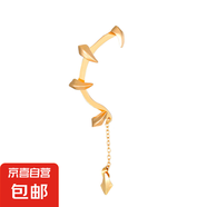 哥特式惡魔爪牙耳掛女朋克暗黑金屬幾何耳骨夾ins耳夾需要耳洞 金色