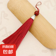 螺紋塔型流蘇穗子耳環(huán)流蘇包裝掛飾古風掛件手工藝品diy飾品配件 酒紅