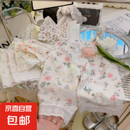25夏季新款女童花邊外穿褲子女孩休閑寬松防蚊褲寶寶韓版洋氣褲88 KX7【花邊褲】-兩個(gè)草莓 130 碼（建議身高110-120cm）