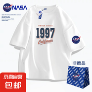 NASAN-JIOEN純棉短袖T恤男士卡通貓咪耳機(jī)印花設(shè)計(jì)潮流夏季通勤百 白色TC-L-4694 XL [125-140]